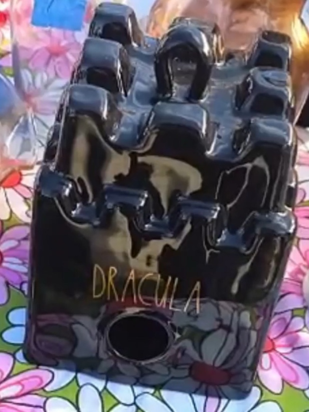 Rae Dunn Ceramic Dracula  Bird House